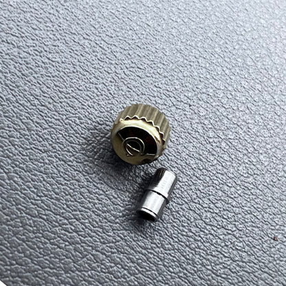 6.0mm Golden Watch Crown with Tube for OMEGA Seamaster 300 Watch