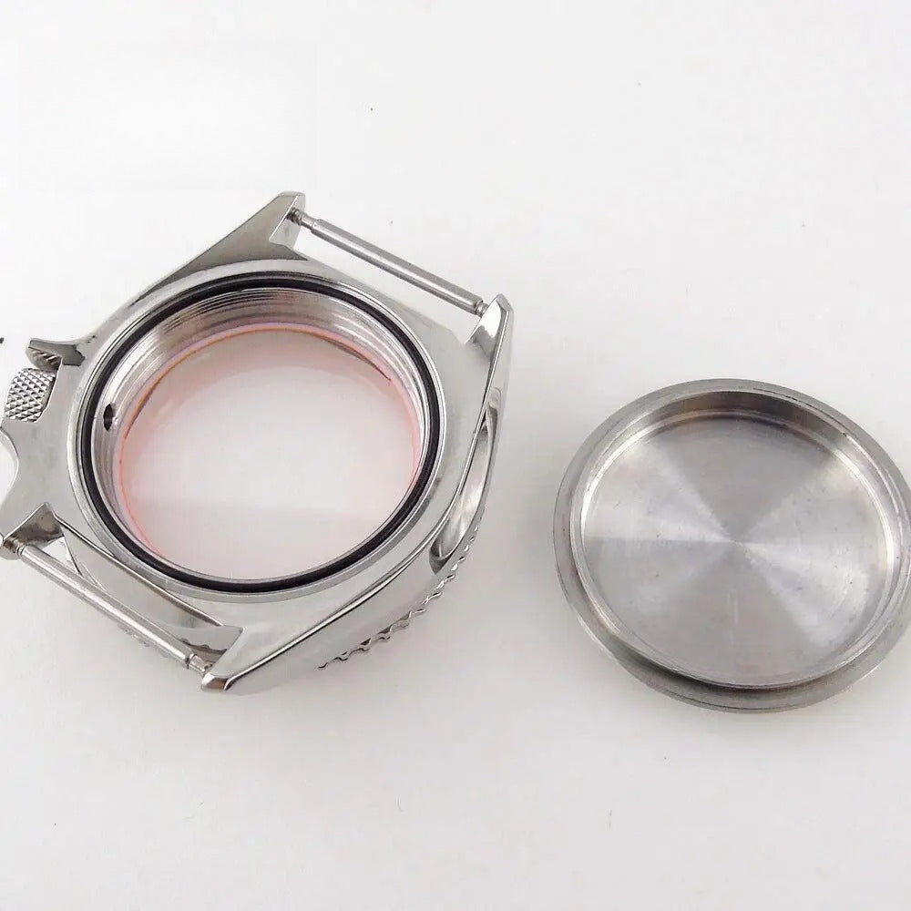 42mm Orange Chapter Ring Watch Case Sapphire Glass fit  NH35 NH36 NH34 SKX007