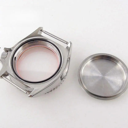 42mm Orange Chapter Ring Watch Case Sapphire Glass fit  NH35 NH36 NH34 SKX007