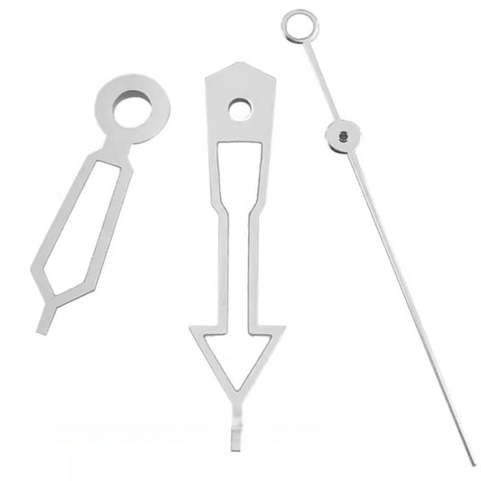 Aiguilles de montre luminescentes vertes avec garniture argentée pour NH34, NH35, NH36, NH38, NH39