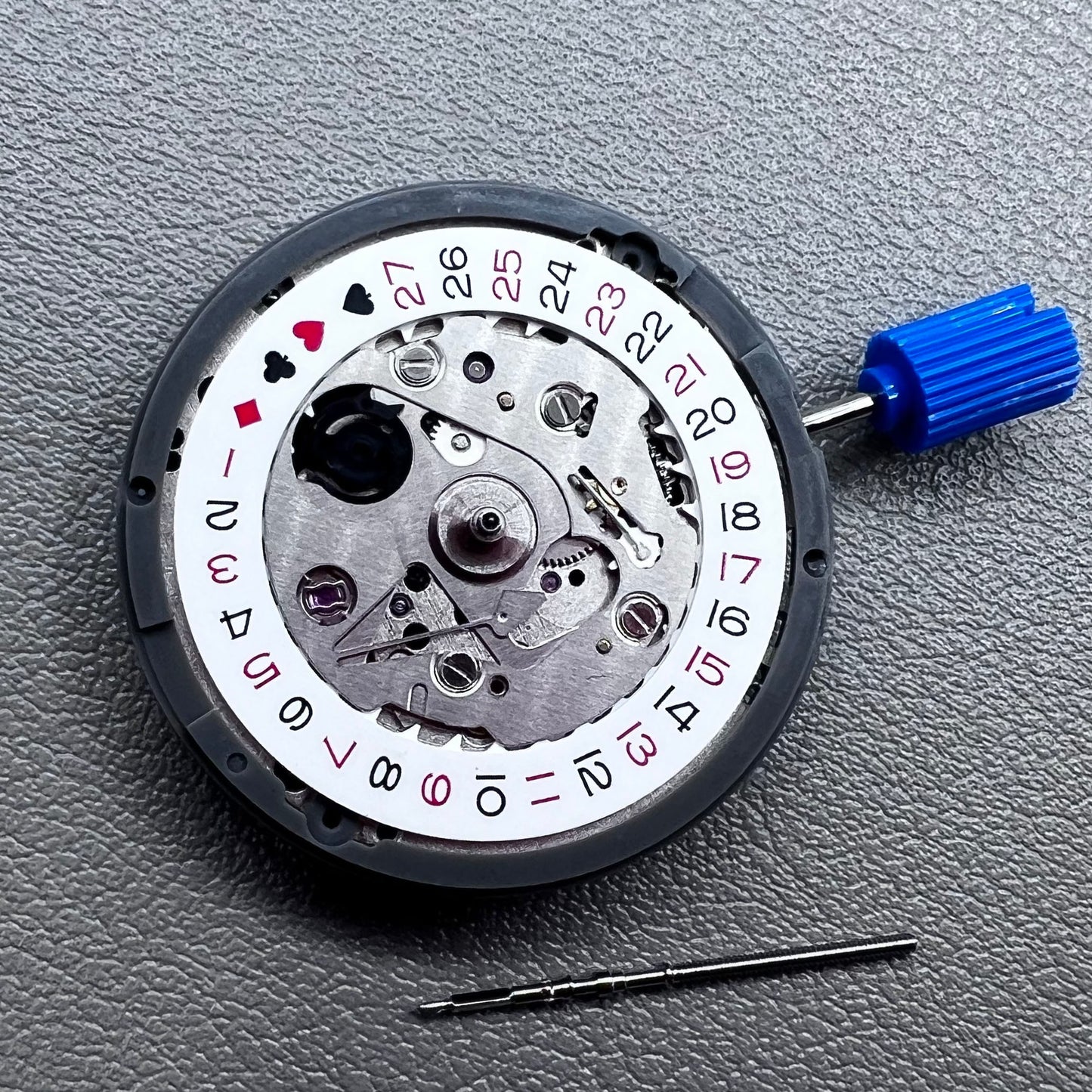 Japan NH35 NH35A Black Spade Automatic Mechanical Movement SKX007 Crown@3.8