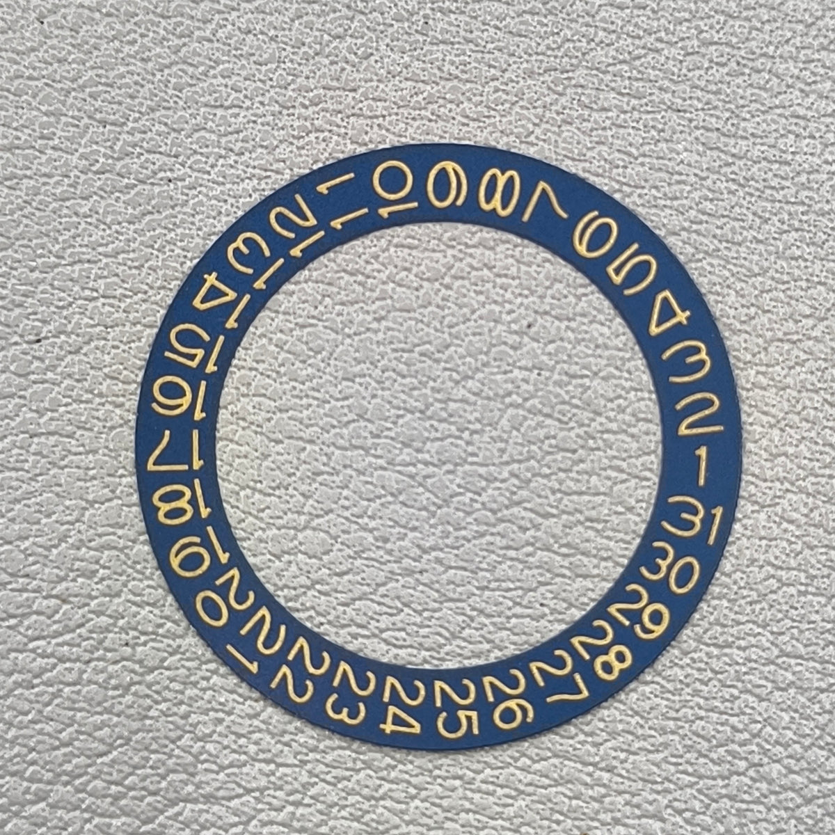 Yellow Font Denim Blue Background Flaxen Disk Date Wheel for Miyota NH35 NH36