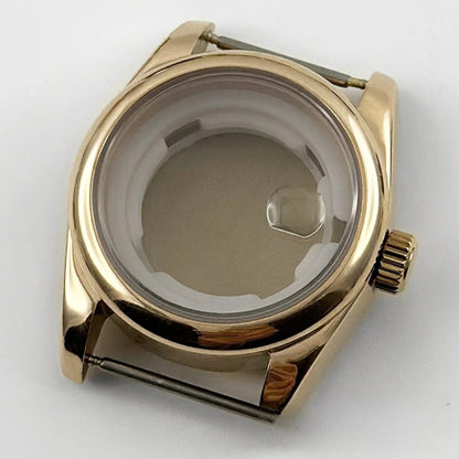 31MM Round Bezel Sapphire Glass Jubilee bracelet Watch Case Ladies Fit NH05 NH06