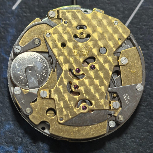 Swiss Made ETA 726 quartz movement with multifunctional 6 hands for precise watch accessory performance.