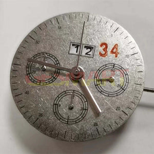 China Made Dandong 7750 Chronograph Movement 3 Hands Small Second @3@6@9 Date@12