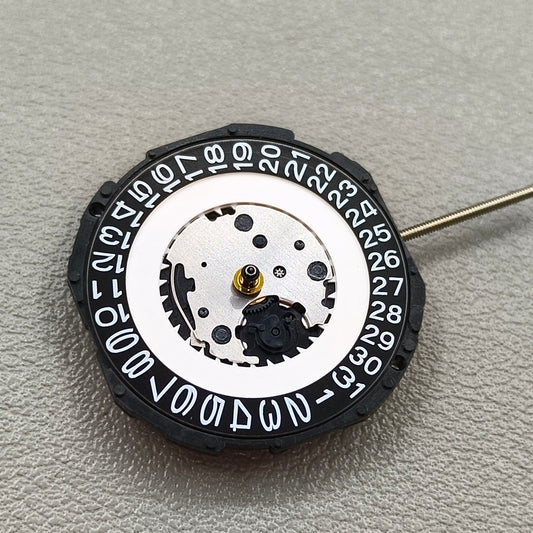 Japan PC32A Quartz Movement 3 Hands Black Disk H2 HCP2