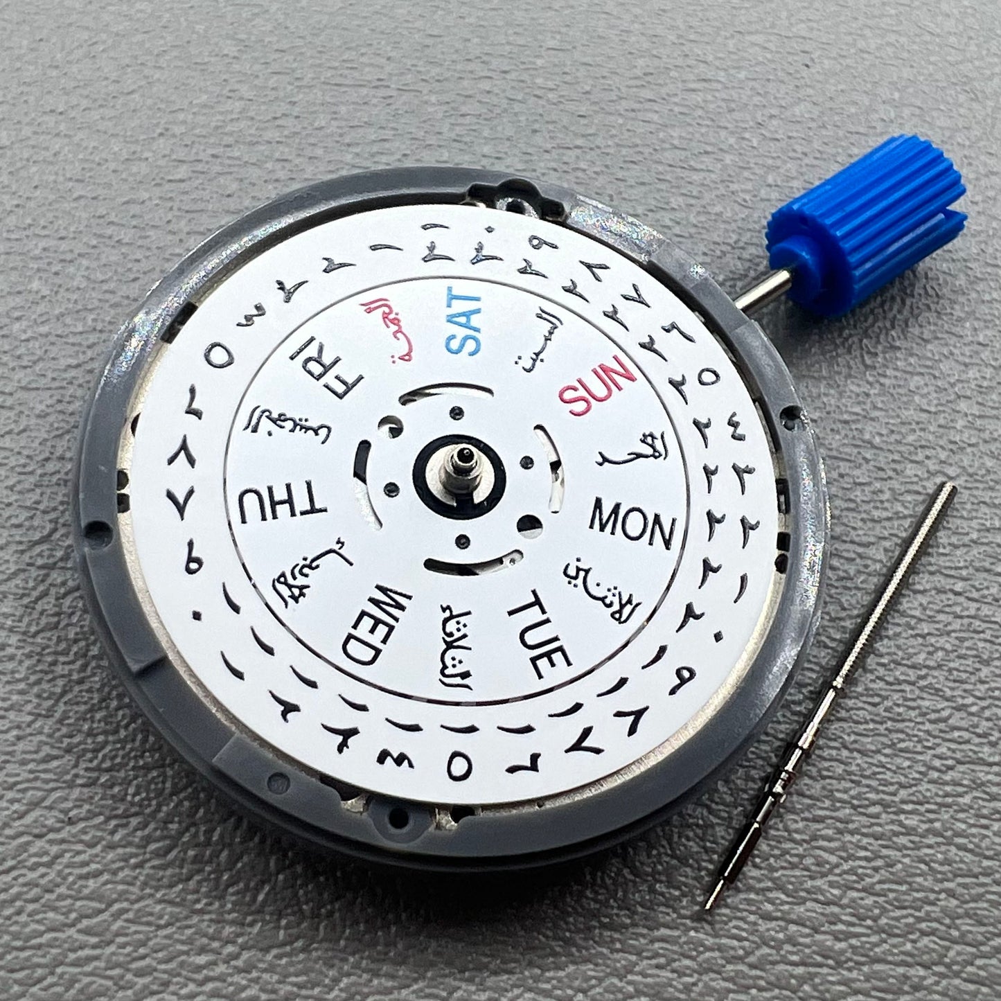 Japan NH36 Automatic Mechanical Movement Arabic Date Dial Crown@3.0