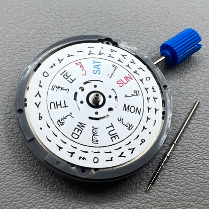 Japan NH36 Automatic Mechanical Movement Arabic Date Dial Crown@3.0