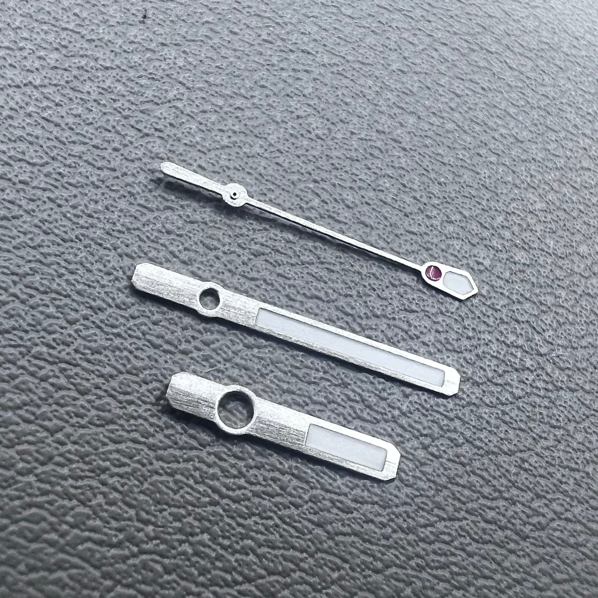 Three green luminous watch hands set for NH35A NH36A movement, enhancing visibility and style, brand B22.