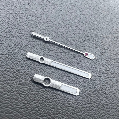 Three green luminous watch hands set for NH35A NH36A movement, enhancing visibility and style, brand B22.