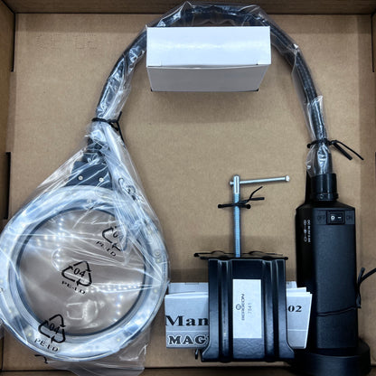 Swiss Bergeon 7841 LED Light with Magnifier, Magnetic Stand