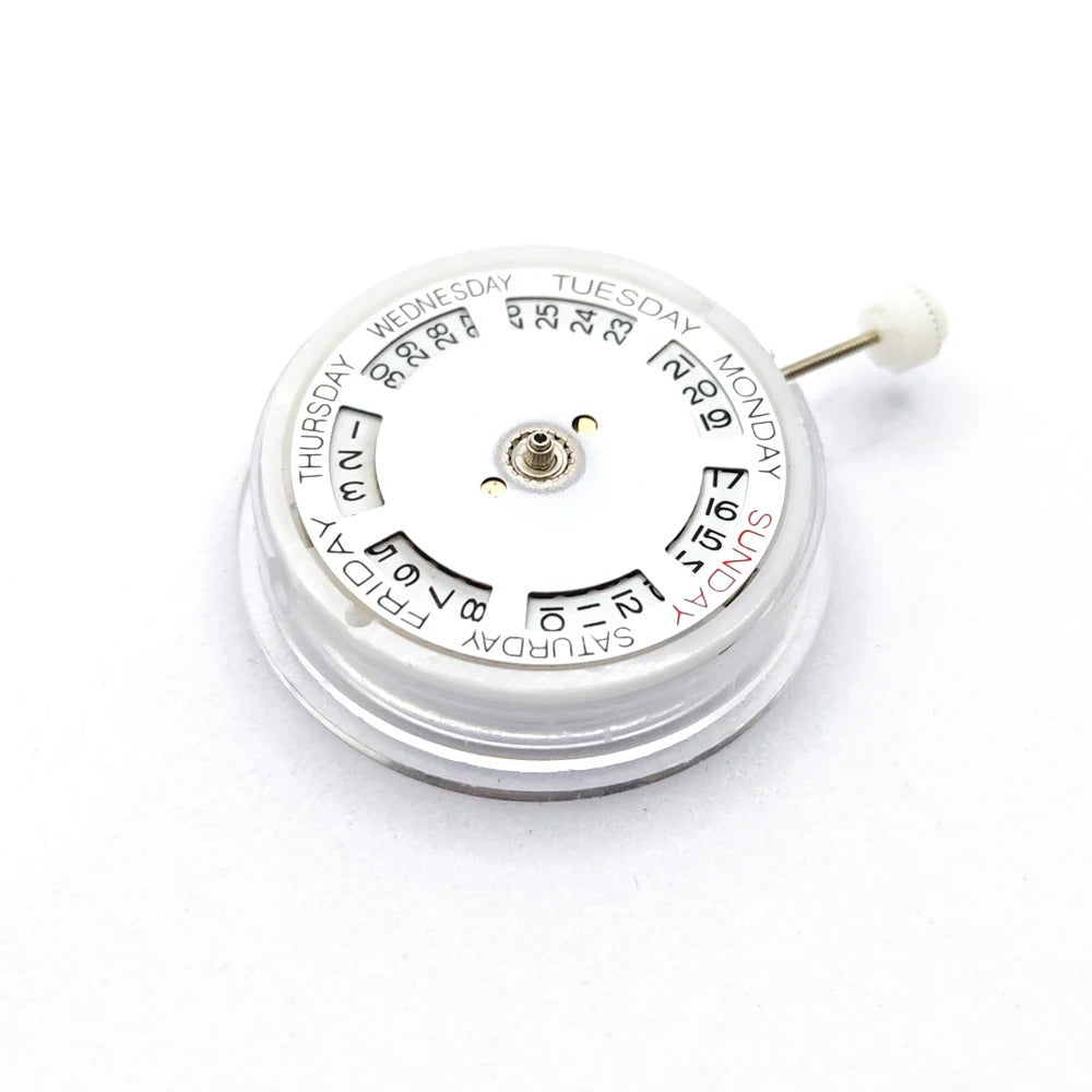 Automatic 2813 8205 watch movement with double calendar day-date feature, high precision for wristwatch replacement.