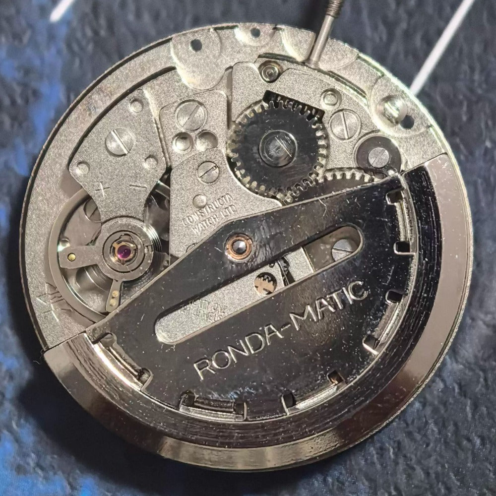 ETA1219 CAL1219 watch accessory featuring double calendar and 3-hand mechanical movement with black disk design