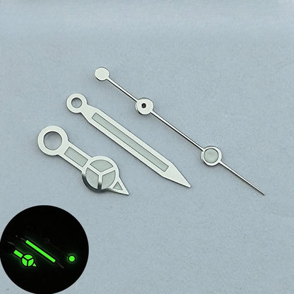 Modified 3 Hands Watch Hands with Green luminous /No luminous for NH35 NH36