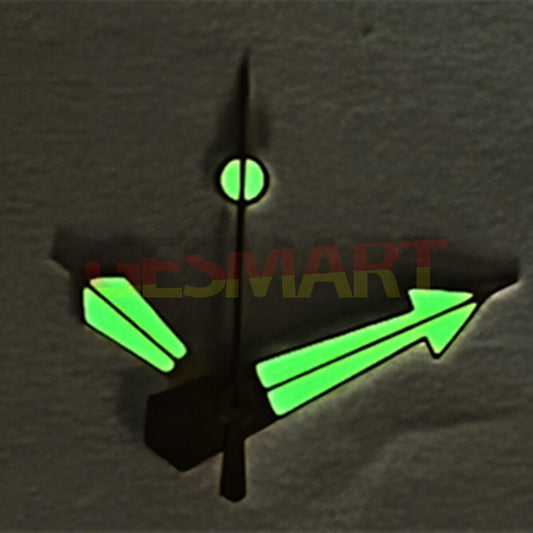 Golden Trim C3 Super Green lume watch hands for SKX/SBBN with NH36/NH35 movement compatibility.
