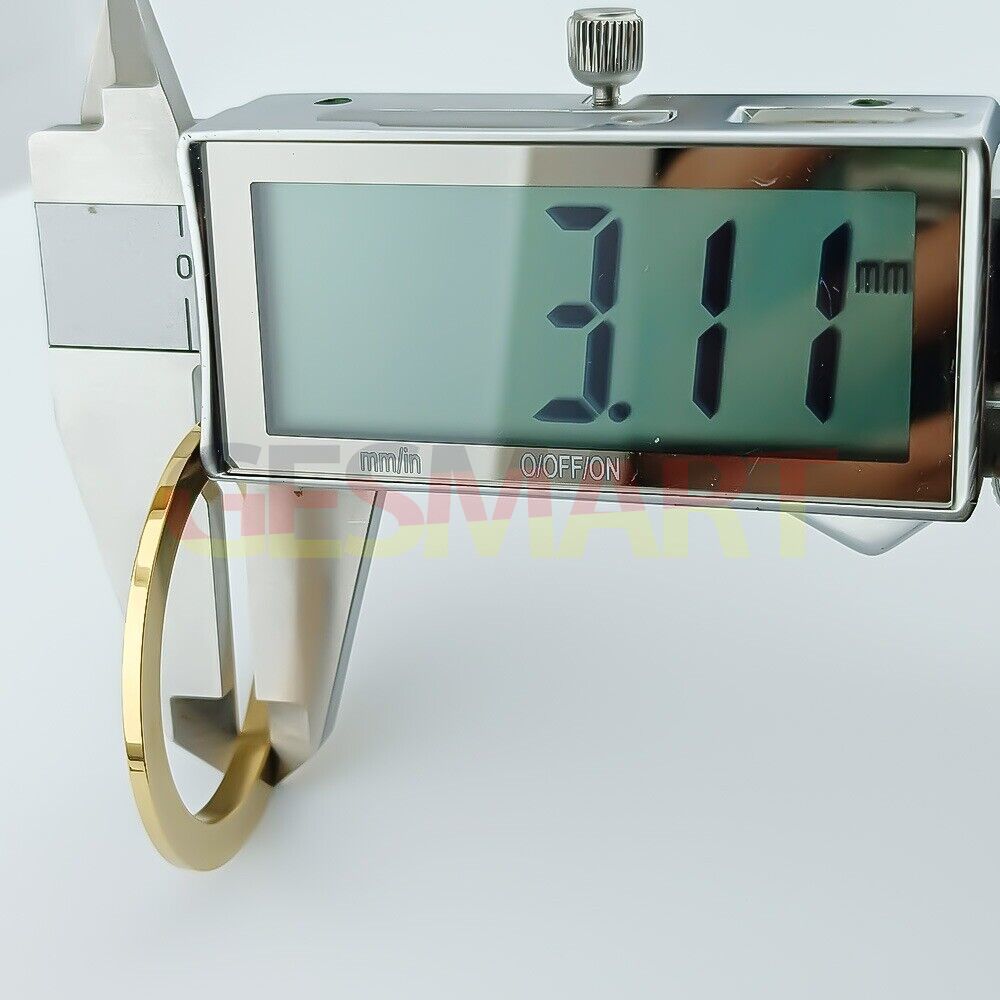 39mm colorful imitation diamond bezel for VK63 movement, adding vibrant sparkle to watches.