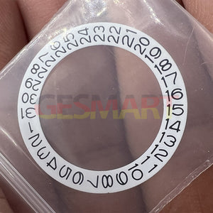 White Background Black Character Disk Date Wheel for NH35 NH36