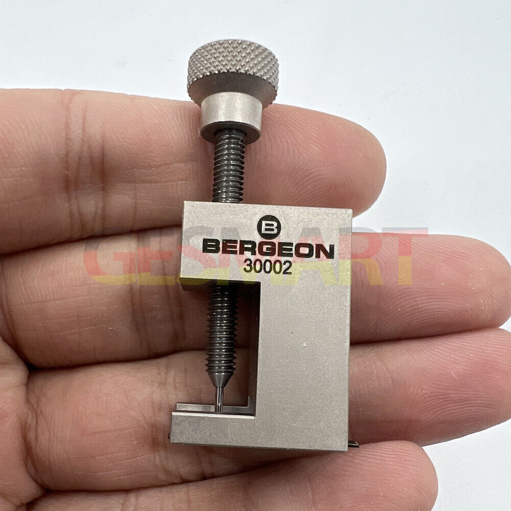 Bergeon 30002 precision hand remover tool for clocks and alarm clocks, ideal for watchmakers.