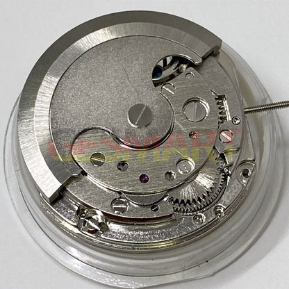 Automatic mechanical watch featuring small seconds at 10 o'clock and moon phase display at 2.