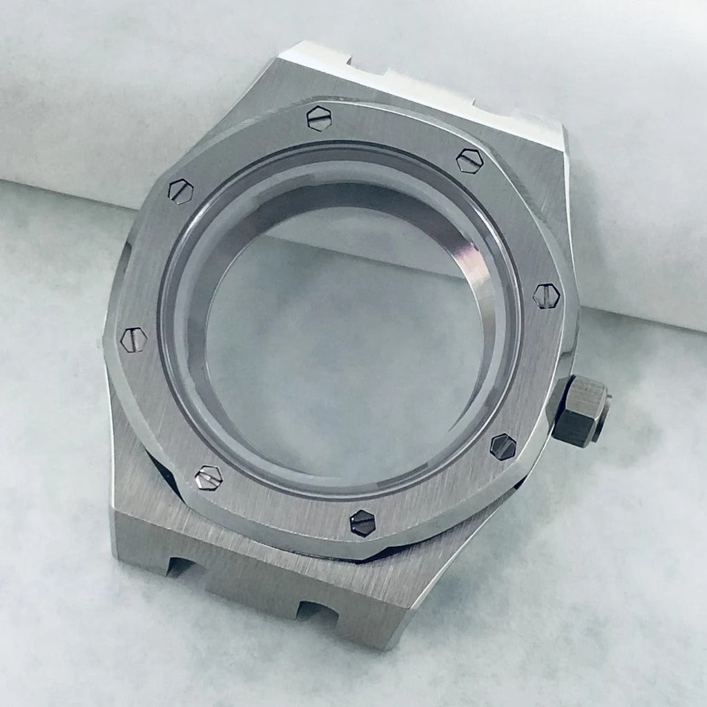 41mm AP Fit NH34 NH35 NH36 NH38 NH70 Transparent Back Sapphire Watch Case