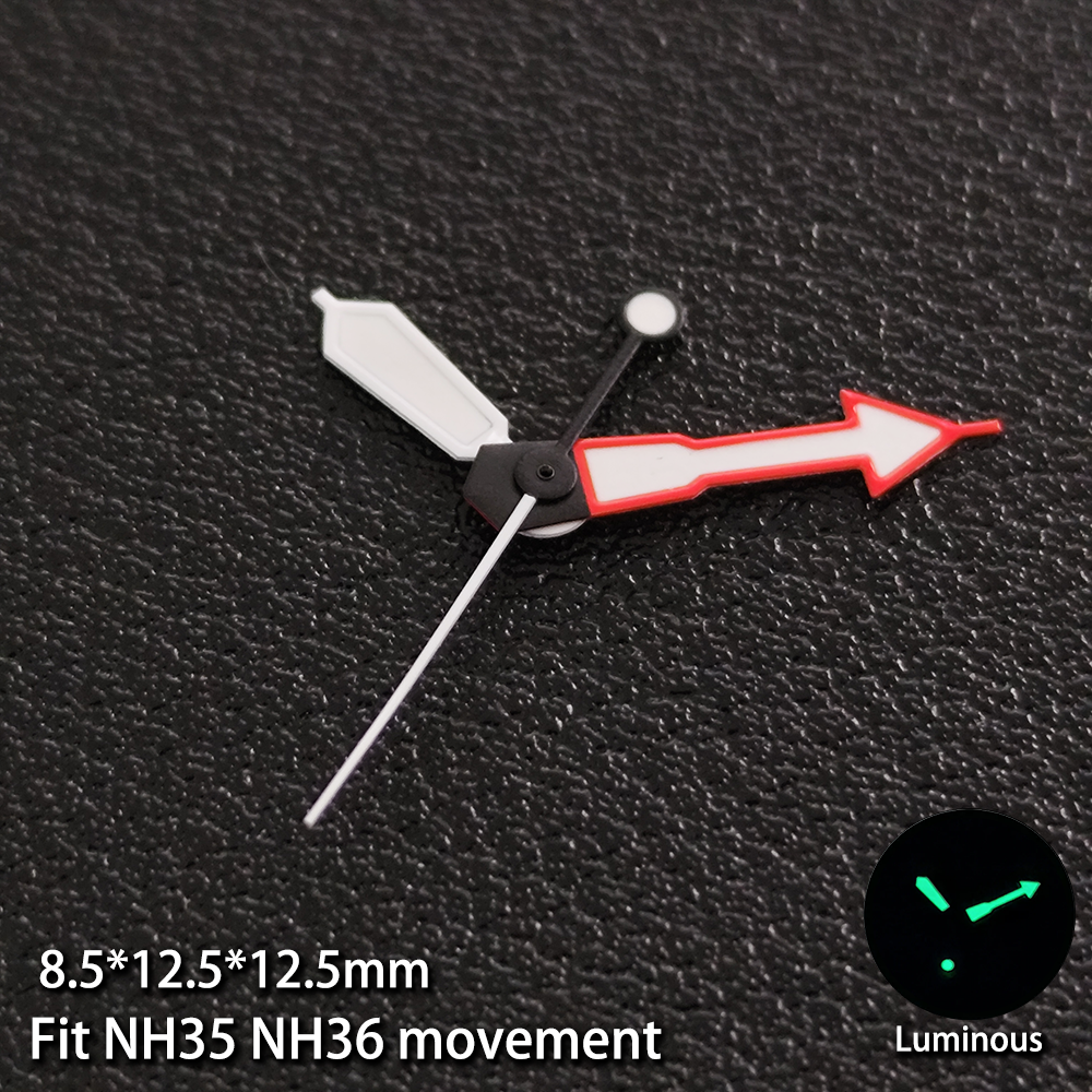 Modified Multicolor Watch Hands For NH35 NH36 Movement with Luminous