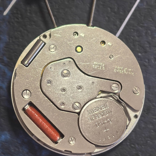 Swiss Ronda 6203.B 6203B Quartz Movement Double Stems Black Disk