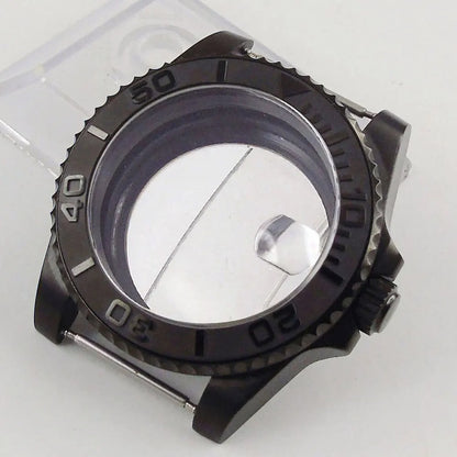 40mm Sapphire Glass Ceramic PVD Watch Case Fit Eta 2824 2836 Miyota NH35 NH36