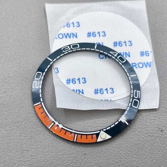41.5mm/32.5mm Ceramic Watch Bezel Insert Dark Blue Bezel