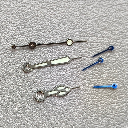 2 Sets Blue Small Green Lume Second Watch Hands for Miyota OS10 OS20 OS22 OS60 OS80