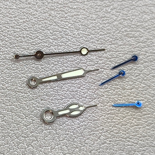 2 Sets Blue Small Green Lume Second Watch Hands for Miyota OS10 OS20 OS22 OS60 OS80