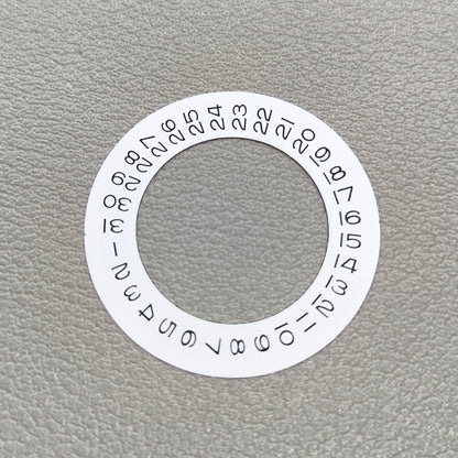 Wide Brim White Date Wheel Overlay for ETA2824 2836 Miyota 8215/8200 Date@3