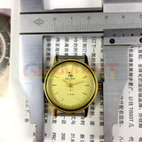 34mm China Made Manual Mechanical Watch 17 Jews Golden Dial Golden Round Case