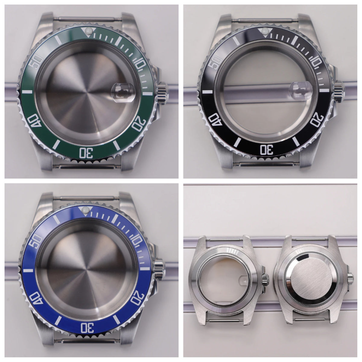 40mm Watch Cases for Nh35 Nh34 Nh36 Nh38 Miyota 8215 Eta 2824 Sapphire Glass