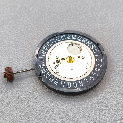 Swiss Ronda 515 Quartz Movement 3 Hands Black Disk Single Calendar@6