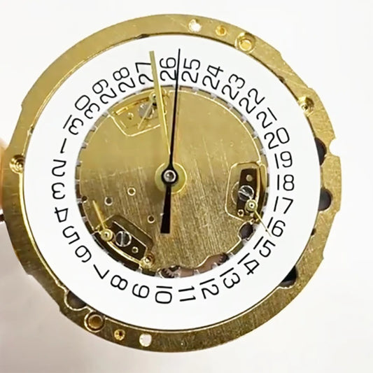 Swiss ETA 251.272 quartz movement with date at 4 o'clock, 6-pin watch repair part