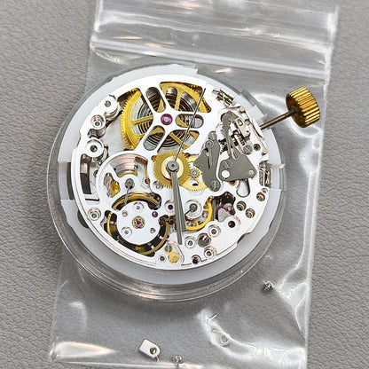 Silver Dandong 4130 Hollow Automatic Mechanical Movement #SL4802