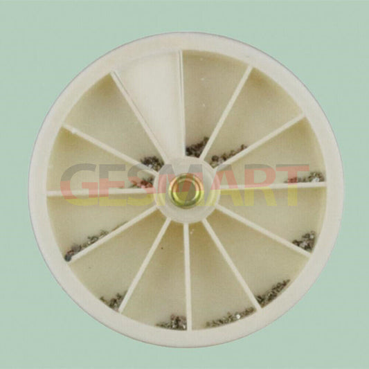 Swiss Made stainless steel mini watch screws assortment, 250pcs for precise watch repairs and assembly.