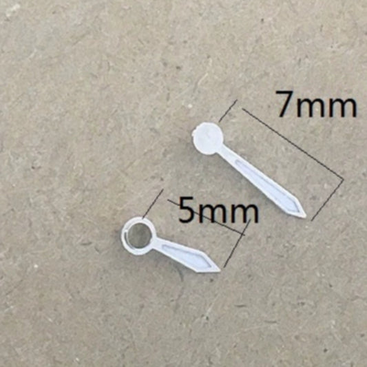 Silver trim high cannon watch hands, 2 hands for Miyota 2035 quartz movement accessories from 7X5mm brand.