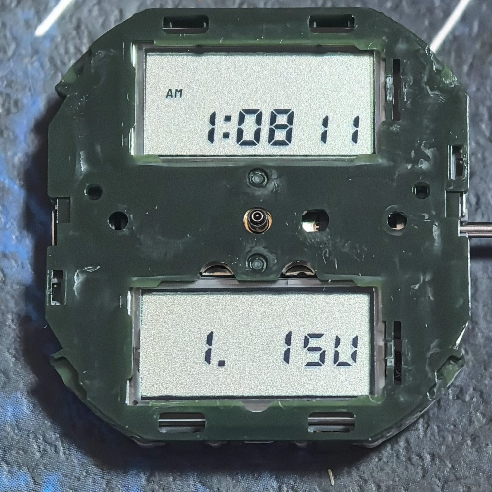 Japan Made Miyota T240 Quartz Movement 3 Hands Watch Part With Display