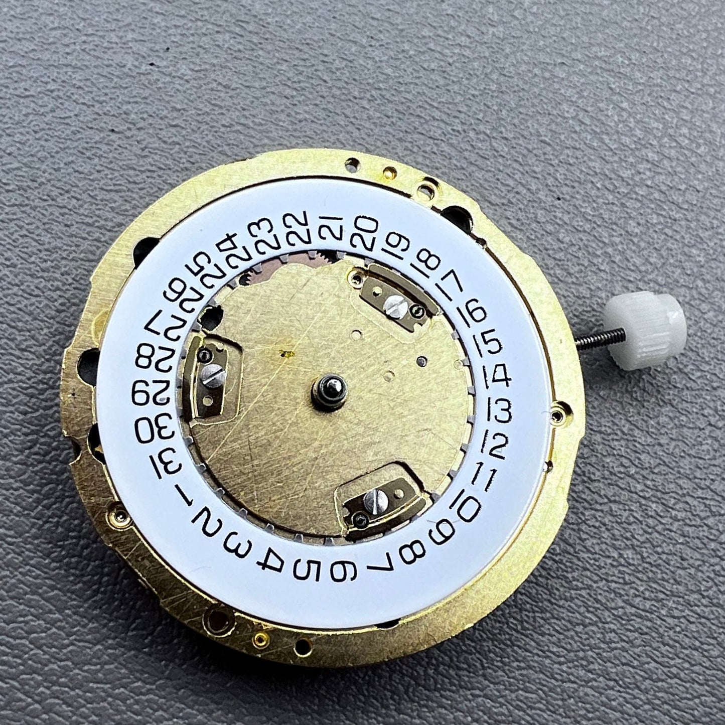 Swiss ETA251.272 ETA251.274 Golden Watch Quartz Movement Date@4 White Disk