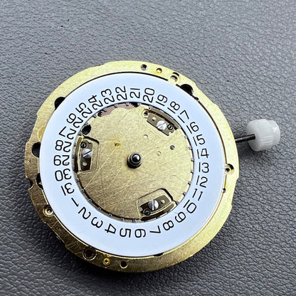 Swiss ETA251.272 ETA251.274 Golden Watch Quartz Movement Date@4 White Disk