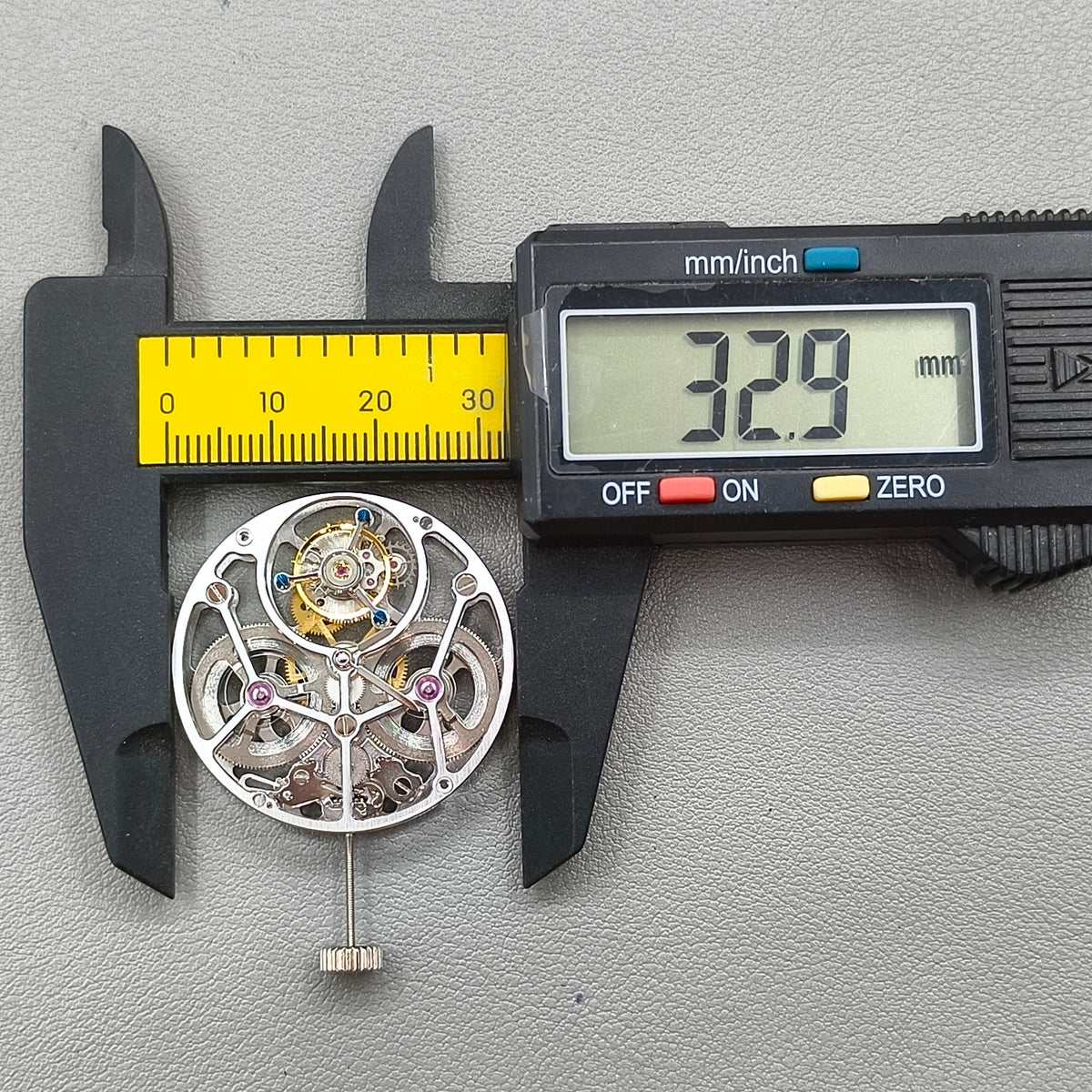 Hangzhou 36K0E Silver Hollow Manual Tourbillon Mechanical Movement 2 Hands