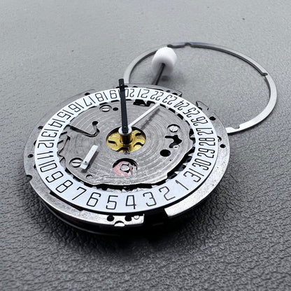 ISA 8171A Quartz Movement 4 Hands Date@6 Silver Plated