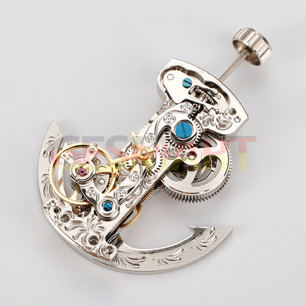 Silver LG0801BS long pendulum wheel watch accessory with automatic mechanical movement by Asian brand.