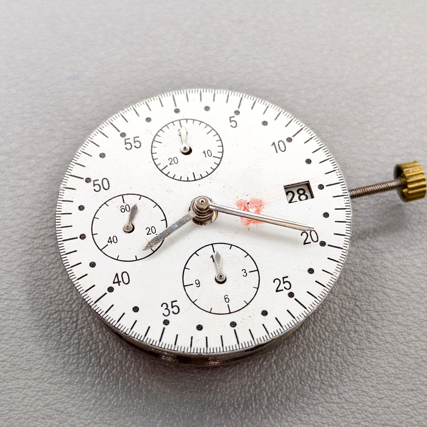 Replacement 7750 Chronograph Movement Small Second@3/6/9 Single Date