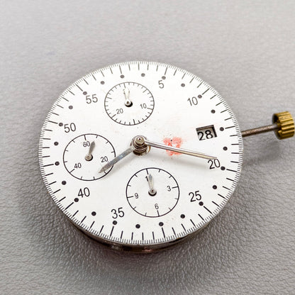 Replacement 7750 Chronograph Movement Small Second@3/6/9 Single Date