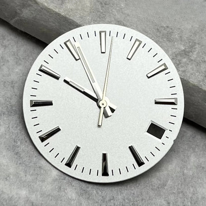 28.5mm Watche Hands Green Luminous Watch Dial Stripes Sunburst For NH35/36/4R/7S