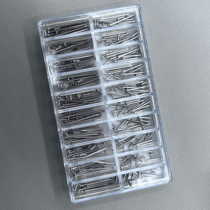 100pcs 1.0mm Thick 8mm-26mm Watch Band Clasp Buckle Tube Friction Pin Spring Bar