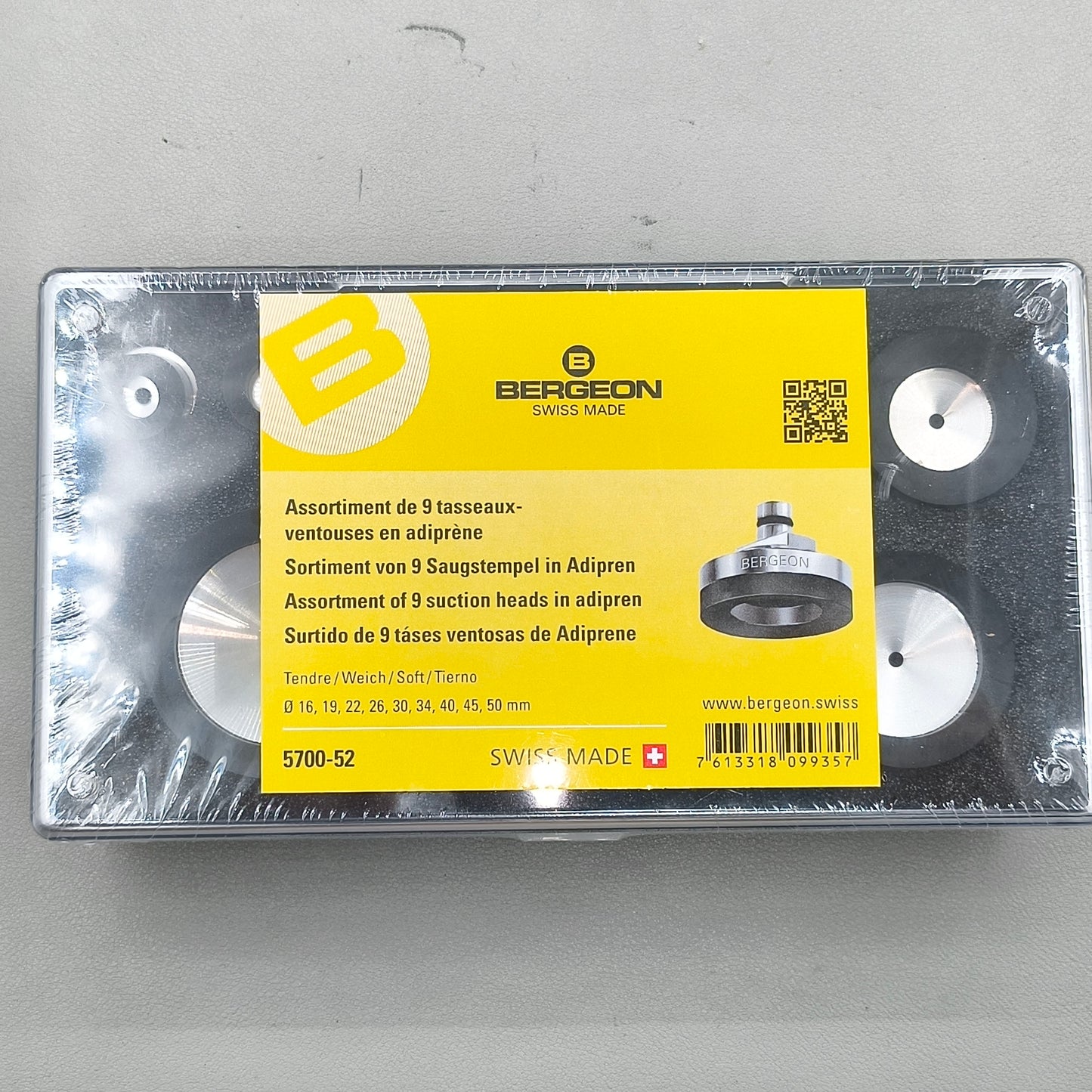 Bergeon 5700-52 Suction Soft Upper Dies Round Heads In Adiprene Die Set Of 9