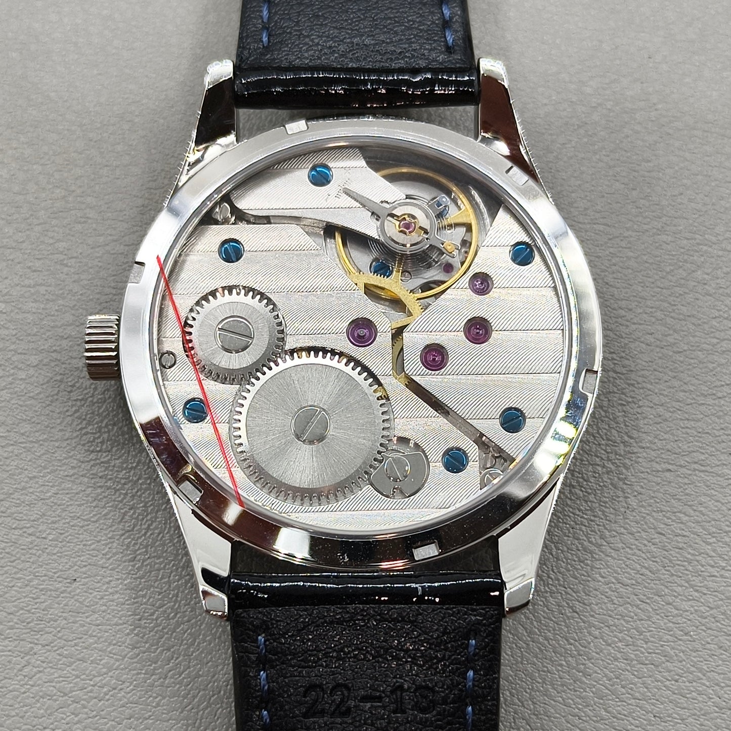 42mm Men Watch Polished Rust Steel Case Seagull ST3600 Manual Mechanical Movement